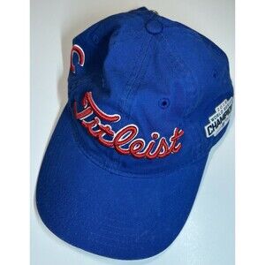 Rare! Titleist Chicago Cubs Blue Golf Baseball Hat Cap World Series Emblem Logo